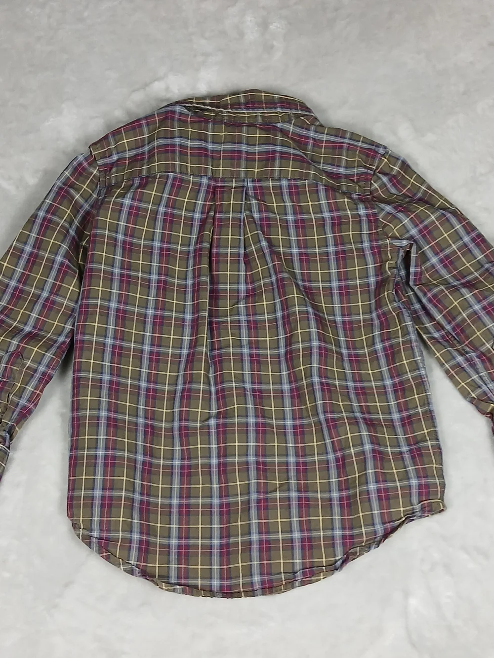 Ralph Lauren Button Up Long Sleeve Shirt Kids 4/4T Plaid